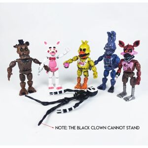 Fnaf Security Breach Series Pvc Action Figurer Bonnie Foxy Legetøj Fazbear Bear Doll Model Legetøj 6 stk.