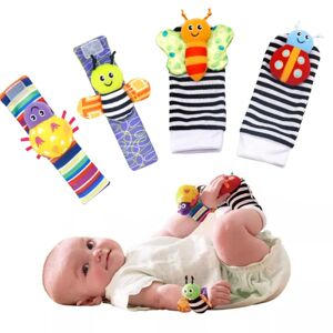 Baby gribende aktivitet Spædbarn rangle sokker Legetøj