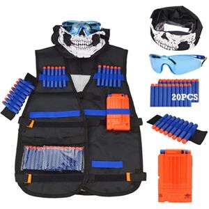 Nerf N-Strike1 Tactical Kit Tactical Vest + 20 kugler + 6 Magazi