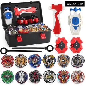 12 stk Sæt Beyblade Burst Evolution Arena Starter Med Grip Launcher Box Battle Toy