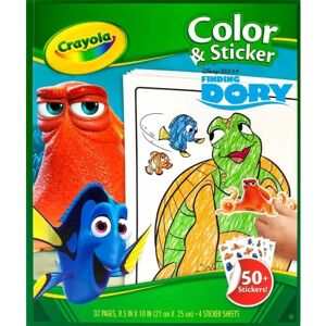 NDA Toys Finding dory malebog med 50 stk klistermærker crayola doris