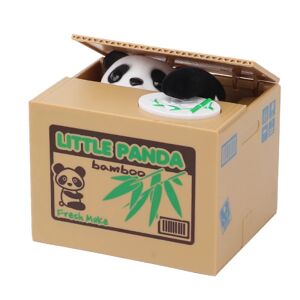 Elektronisk Panda sparegris til børn og voksne - med Panda Paw til mønter - Funny Pig