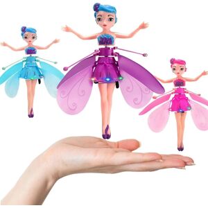 LEIGELE Flying Fairy Princess Dolls Magic Infrared Induction Control Girl Legetøj Fødselsgave Pink