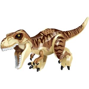 LEIGELE Jurassic Stor samlet dinosaur Tyrannosaurus Rex Legetøjsbyggeklodser Børn light brown