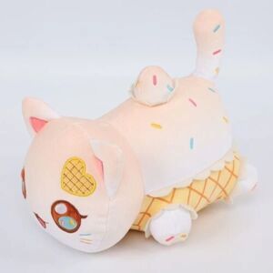 Meemeows Food Aphmau Kattedukke Fyldt Legetøj Plysdukker Donut 25 cm - Perfet lceCream