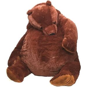 100 cm Simulering Jungle Forest Brown Bear Kæmpe Plys Bamse Legetøj Udstoppet dyr Blød Pude Pige Børn Fødselsdagsgave - Perfet about 100cm