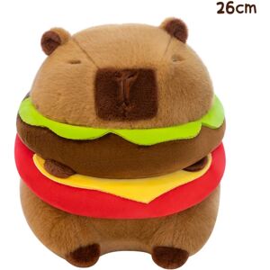 HEET Kawaii og Hamburg Capybara Plys Legetøj Fluffty Plys Dukke 26cm