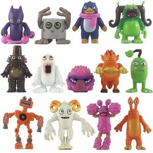 HKWWW Mit syngende monster figursæt Legetøj Syngende monstre figurer Plastlegetøj Dukkefigurer Wubbox Actionfigurer Maw julegave[HK] a