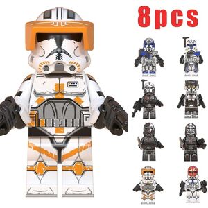 HKWWW 8 stk/sæt Star Wars Minifigur Samlet Mini Byggeklods Legetøj Gaver[HK]