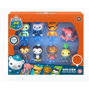 HKWWW 8 stk. The Octonauts Figures Octo Crew Pack Legesæt Action Figur Dukke Legetøj Gave[HK]