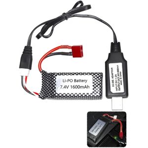 7.4v 1600mah Lipo batteri 1:10 skala Rc Cars Quadcopter til Xlh 9125 Buggy Car