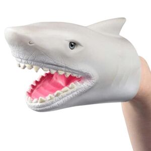 Hånddukke Shark Head - Dukke 17cm Grey