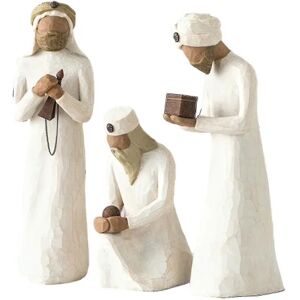 Willow Tree Three Wisemen Nativity Figurer - skulptureret og håndmalet (26027)