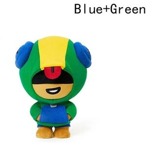 Dukke Mobilspil Wilderness Fighting Card Dukke Legetøj Brawl Stars Stående plys Blue Green