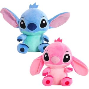 WEIWZI 2 stk Lilo & Stitch Parmodeller Tegnefilm Plysdukker 20cm Anime Plys Babylegetøj Vedhæng Legetøj Pige Børn Fødselsdagsgave