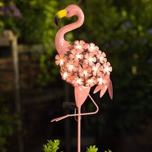 Garden Solar Lights, Flamingo Pathway Outdoor Stake Metal Lights,