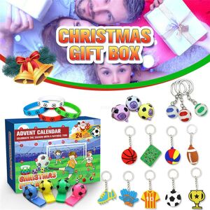 2023 Jul Nedtælling Adventskalender Xmas Fodbold Legetøj 24 Grids Surprise Blind Box Børnegave Party Favors