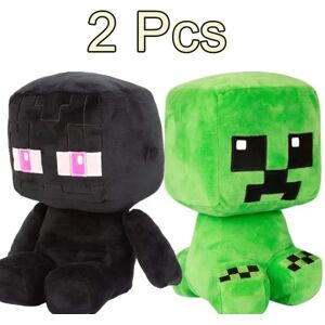 Minecraft Toys Spil Plys Dukke CREEPER+Enderman 25cm