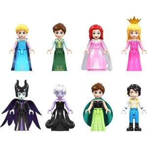 1. prinsesse minifigurer Anna Disney frossen byggeblok legetøjsgave C