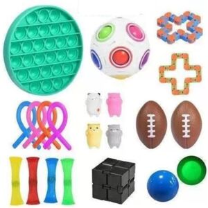 BATTERY 21 Pack Fidget Toys Pop it Stress Ball Leksak Relax Antistres zdq