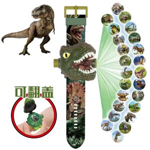 Tyrannosaurus rex tegneserieprojektionsur til børns legetøj