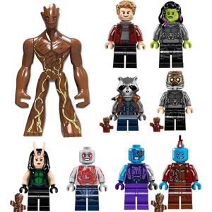 Marvel Avengers Guardians Of The Galaxy Byggeklodser Små mennesker Stort træ Mennesker Lucky Star Jue Lille partikeldukke