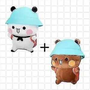 Sød Bubu og Dudu Panda Plys Legetøj Tegnefilm Panda Bear Plys Dukke Kawaii Fyldt Blød Pude Legetøj Gave Til Børn Hjem Dekoration 2pcs-B 36cm