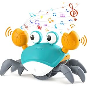 Baby Crawling Crab Legetøj Har musik og LED-lys, Toddler Inte