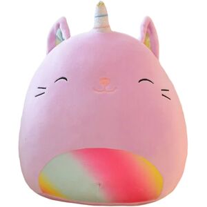 35 cm Squishmallows-plysch docka overraskningar docka husdjur Mjuk sengekudde til barn Unicorn - på lager Purple Cat