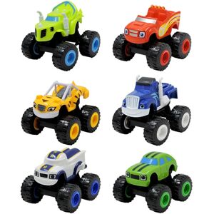 FLOWER LOST Blaze And The Monster Machines Legetøj Blaze Vehicle Toys Gifts-6 stk