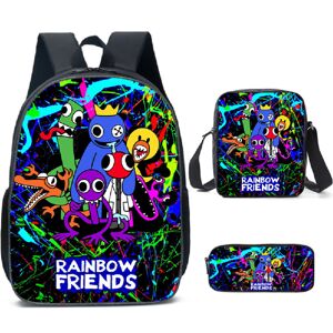 schoolbags Rainbow Friends Bogtaske Cartoon Skuldertaske, 17 Tommer, Student Products (klassisk model)