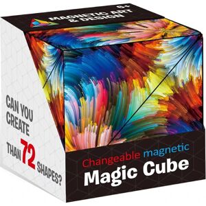 FLOWER LOST 3D Magic Cube, Infinity Flips Magnetic Cubes 72 Shape Fidget Legetøj til børn Voksne Anti Stress Shape Shifting Box Puslespil Legetøj (farve B)