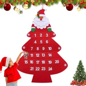 Galaxy Filt julekalender med 24 dages lommer, julemands adventskalender