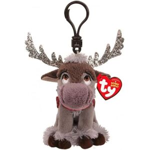 TY Disney Frozen Sven Clip legetøjsdyr Bamse Med Lyd legetøj Ply White