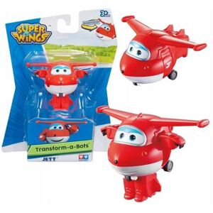 Super Wings JETT Transform-a-Bots Figur 5cm Multicolor