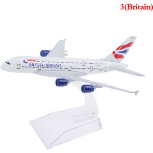 Jettbuying Original model A380 airbus fly modelfly Diecast Mode britain One Size