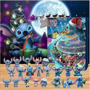 Populær adventskalenderny Stitch Lilo And Stitch Juleadventskalender Blind Box 24 Halloween Countdown Anime Blind Boxpopulær adventskalender