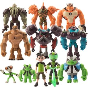 unbranded 11 stk/sæt Legetøjssamling Gave Dukke Model Dekoration Ben 10 Legetøj Protector Of Earth Action Figurer