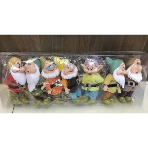 unbranded 7-pak Disney Snehvide og de syv dværge actionfigur legetøj 15 cm prinsesse pvc dukke