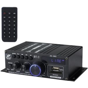 Ak380 800w 12v Strømforstærker Bluetooth Stereo Hjem Bil Bas Lydforstærker Musikafspiller Bilhøjttaler Klasse D Fm Usb/sd