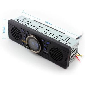 12.0V Bilsikkert Digitalt Hukommelseskort MP3 Audio Elektrisk Bilradio Med BT Højttaler Værtshøjttaler Bilstereo Autoradio, Model: Flerfarvet 18