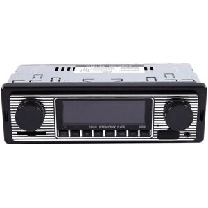 Bluetooth Vintage Bilradio Mp3-afspiller Stereo USB Aux Classic Car Stereo Audio -HG Sort