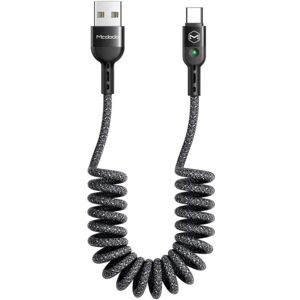 XYLS Oprullet USB Type-C-kabel, USB-optrækkeligt oprullet kabel USB Type-C