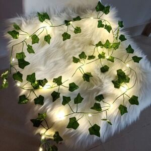 Maple Leaf String Lights, Vine String Lights (batteridrevet) - Nat Lights String Lights til hjem/bryllup/fest/have dekoration og så videre (10M, 10LE