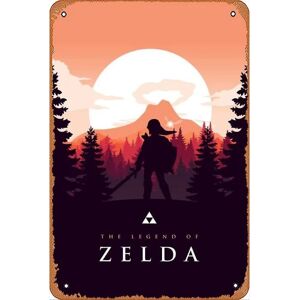 Legend Of Zelda-spilplakat (retro vintage metal-blikskilt)