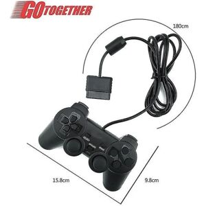 Ps2 håndkontrol til Sony Playstation 2 Svart SQBB