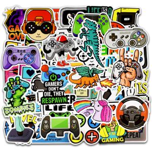 Gaming Stickers til børn Vandflasker Video Gamer Stickers til