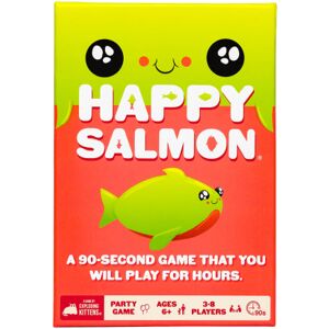 Exploding Kittens Happy Salmon - Kortspil for voksne Teenagere og børn - Sjove familiespil