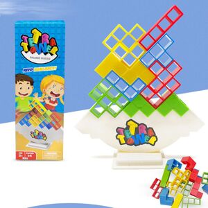 48 stk Tetris Balance byggeklodser, russiske byggeklodser, tetris spil, balancering Stable legetøj Børn Voksne, balanceklodser Puslespil Samling Tetris