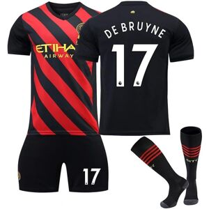 22/23 Manchester City Ude nr. 17 Kevin De Bruyne Fodboldtrøje - Perfet 24